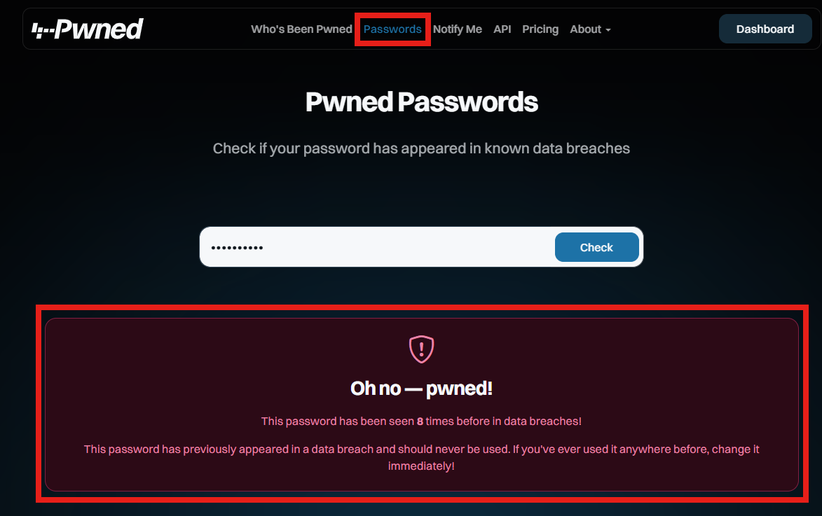 Have I Been Pwned